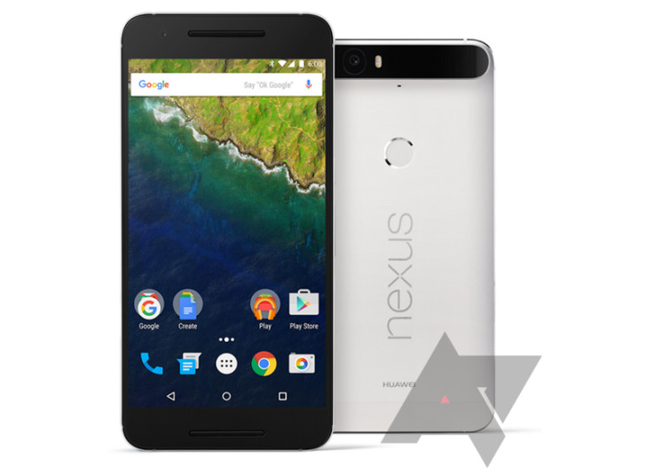 หลุดภาพเรนเดอร์ Nexus 6P โชว์ลำโพงหน้าคู่ ที่สแกนลายนิ้วมือ โลหะทั้งเครื่อง